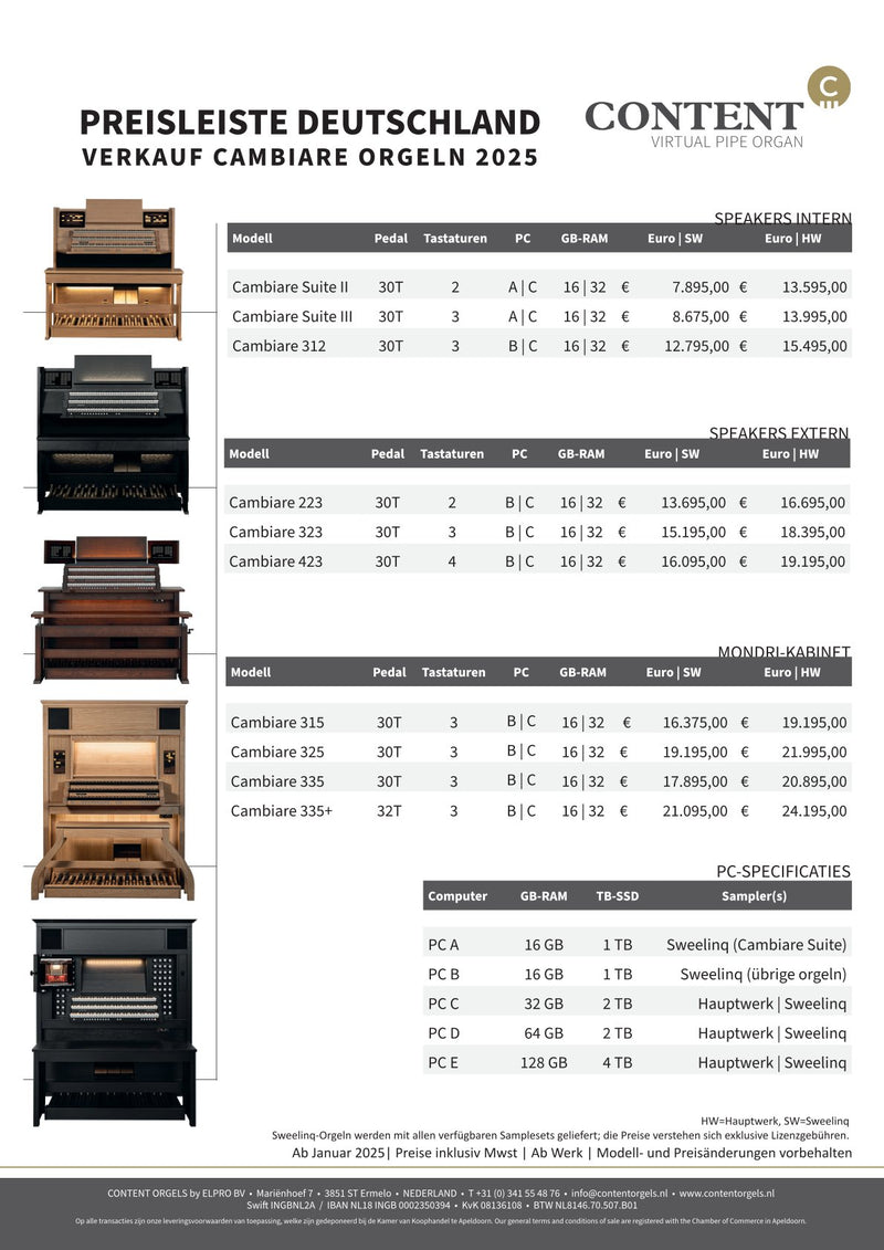 Orgel Content Cambiare 312